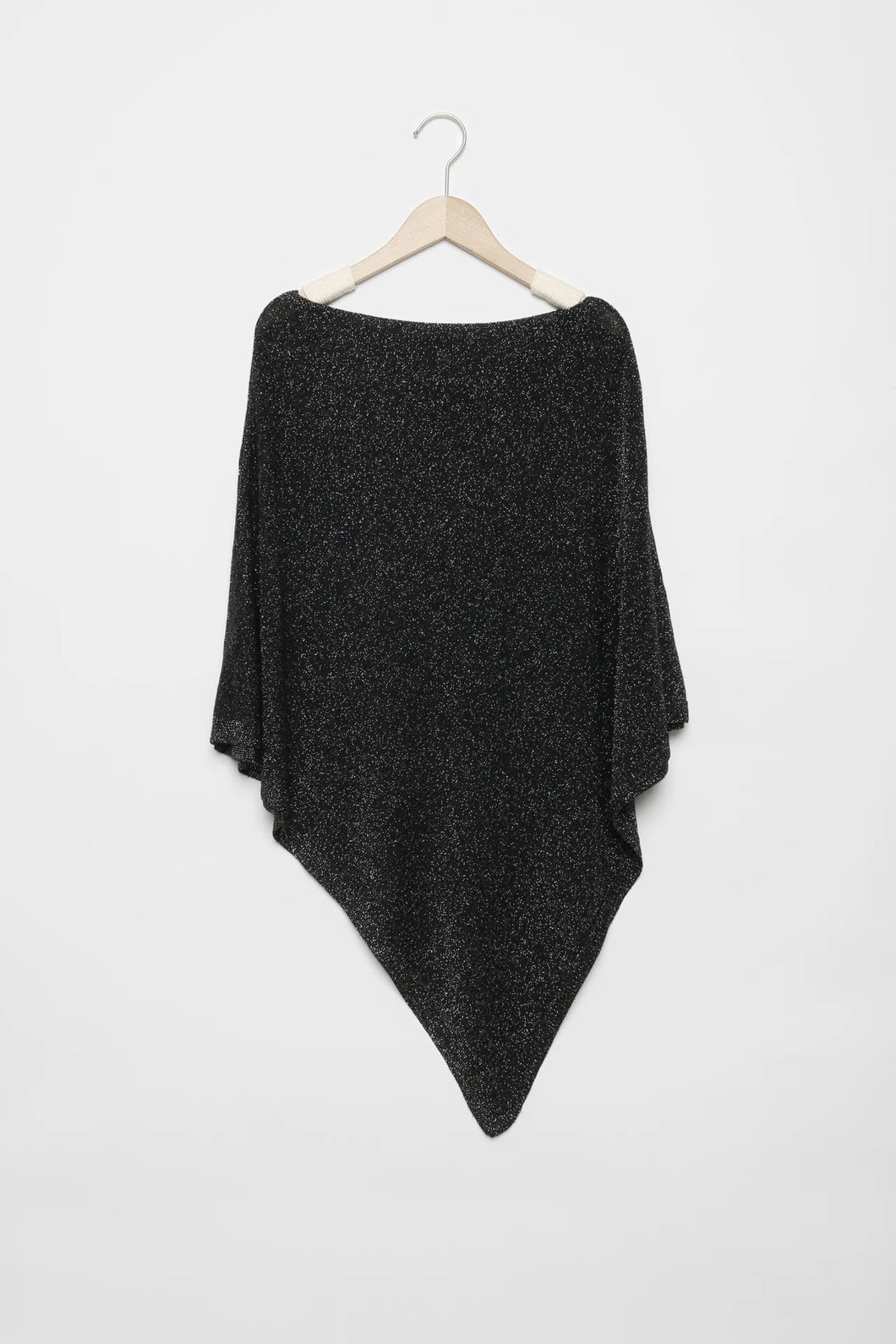 Poncho lurex azabache